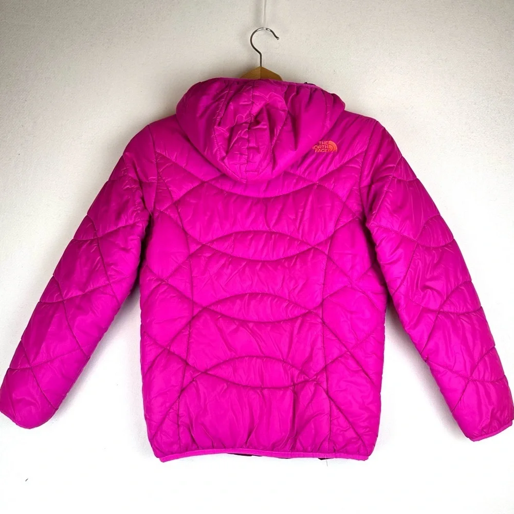 The North Face Reversible Perrito Jacket Puffer Pink Stripe Outdoors Gorpcore